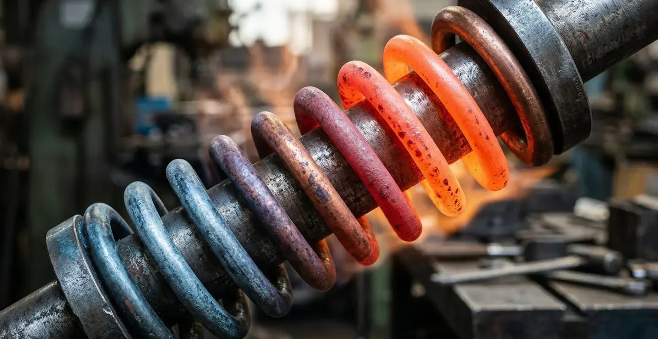 Vue macro détaillée du mécanisme de compression thermodynamique avec gradients de température